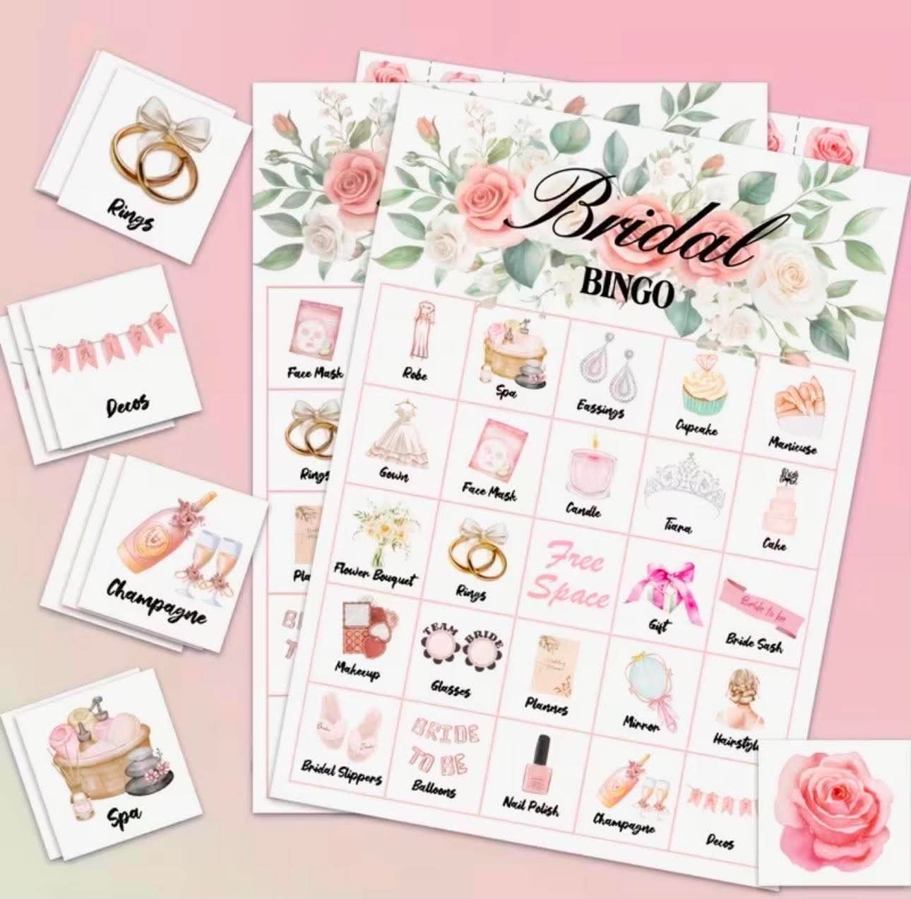 Bridal Bingo Cards Bridal Shower Game