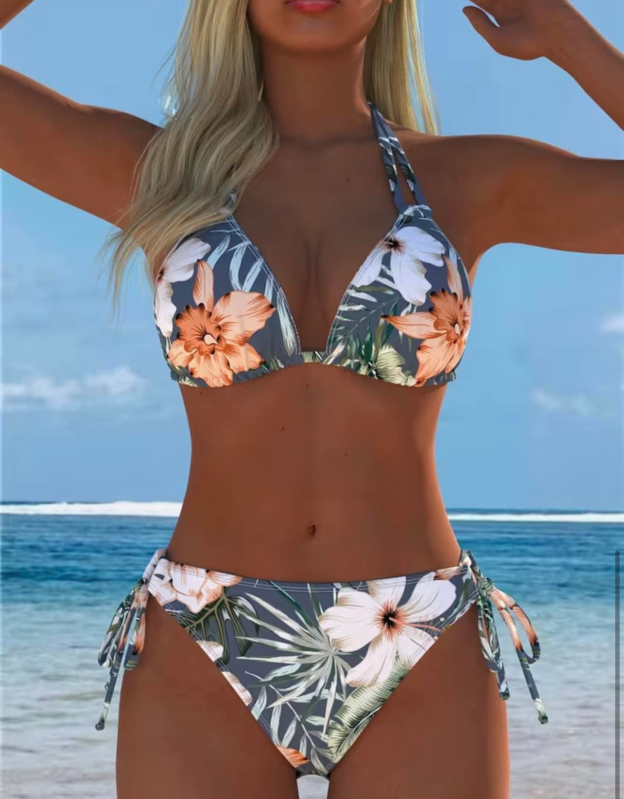 Floral 2pcs Bikini Set