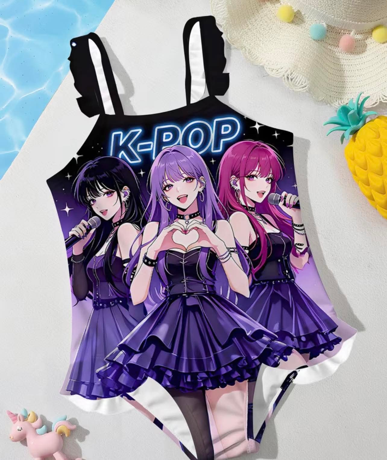 K-POP Full Print Swimsuit