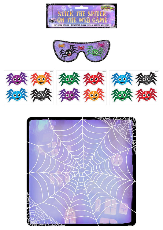 Stick the Spider on the Web Halloween Party Game