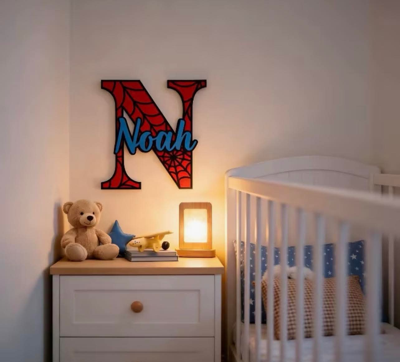 Personalized Spider Web Name Sign