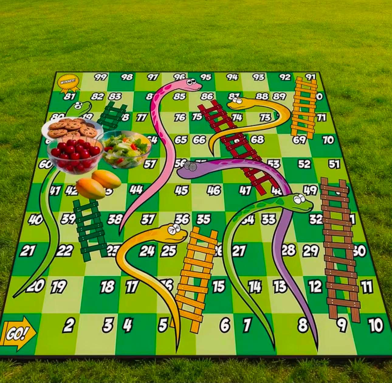 Outdoor Camping Snake Ladder Game Board Picnic Mat
