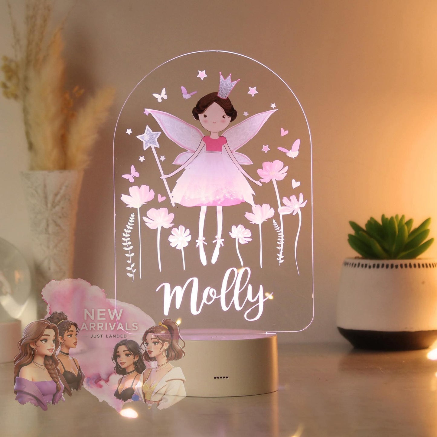 Personalised Fairy Princess LED Colour Changing Light