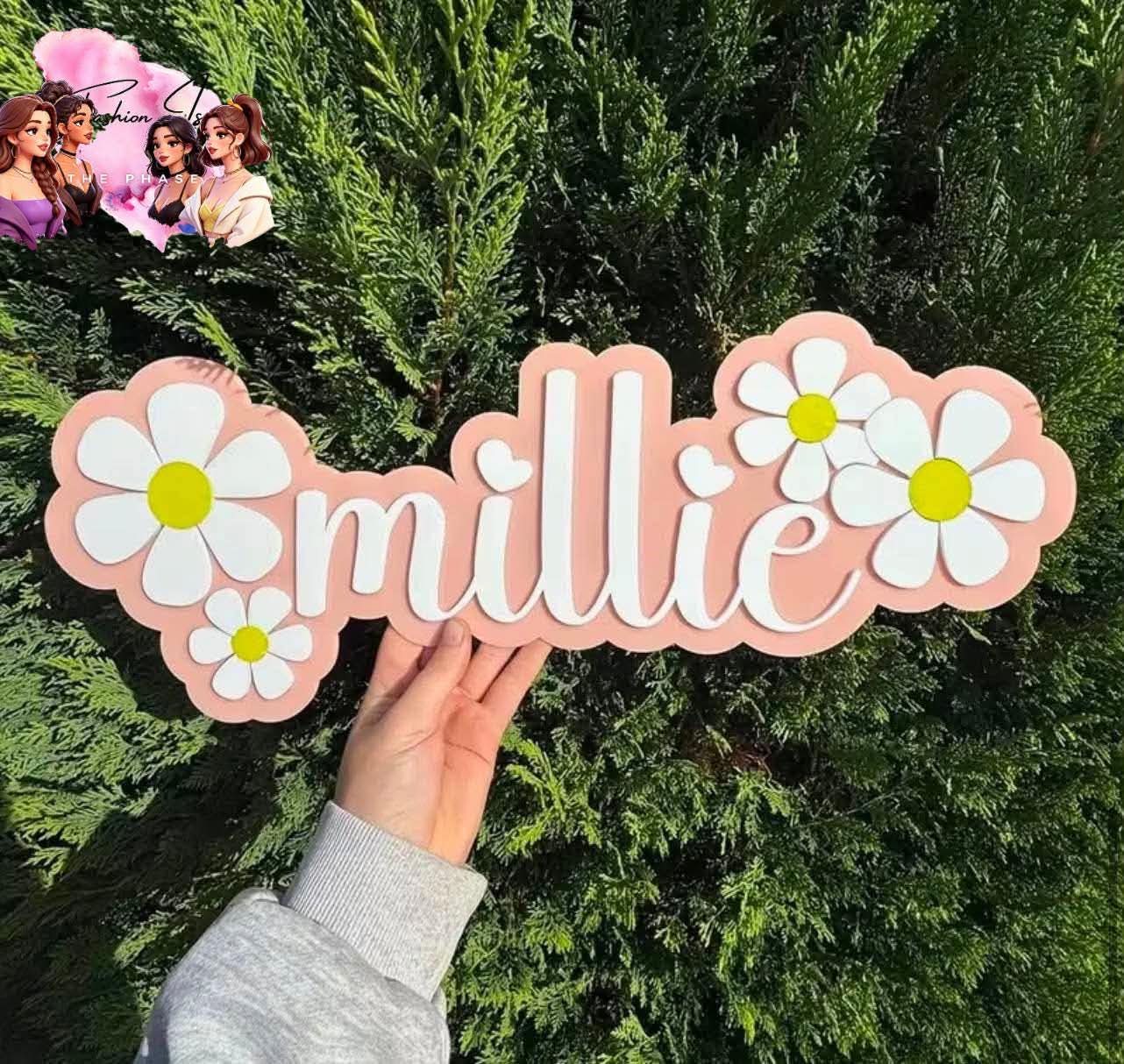 2D Custom Personalized Name Sign