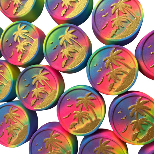 Beach Scene Gold Bath Bomb