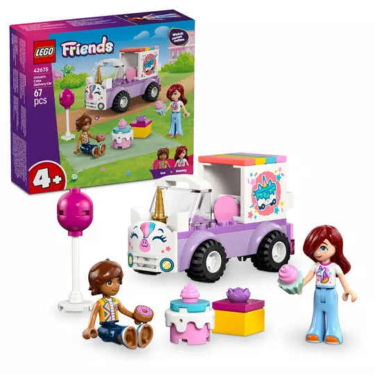 LEGO Friends Unicorn Cake Delivery Car Toy for Kids