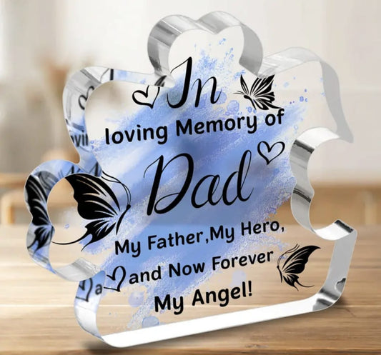 Memorial Dad Puzzle Plaque