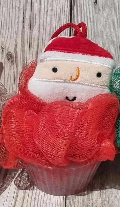 Christmas Cuties Shower Scrubbie
