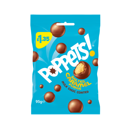 Poppets Salted Caramel Fudge 10x95g
