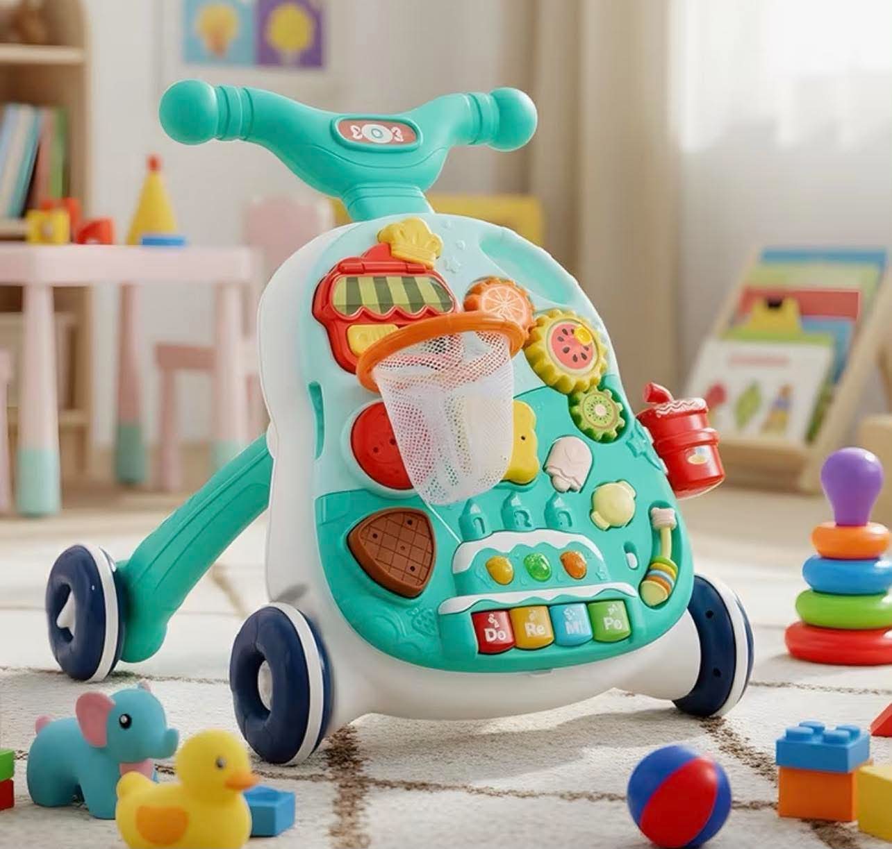 2 in 1 Baby Walker Baby Stroller with Hand Push and Anti Roll Walker