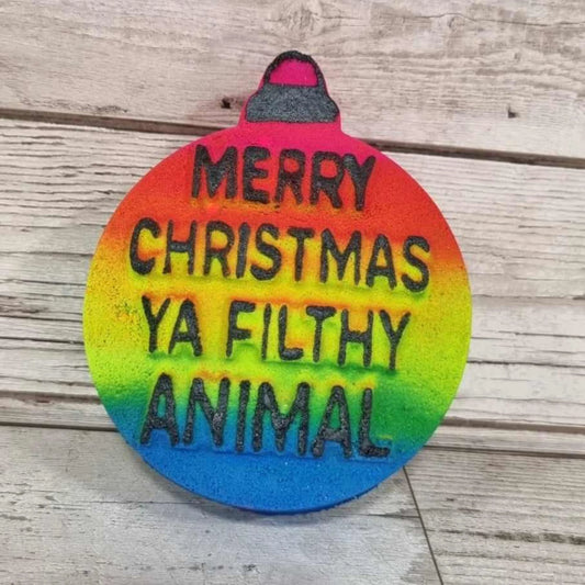 Merry Christmas ya Filthy Animal Bath Bomb