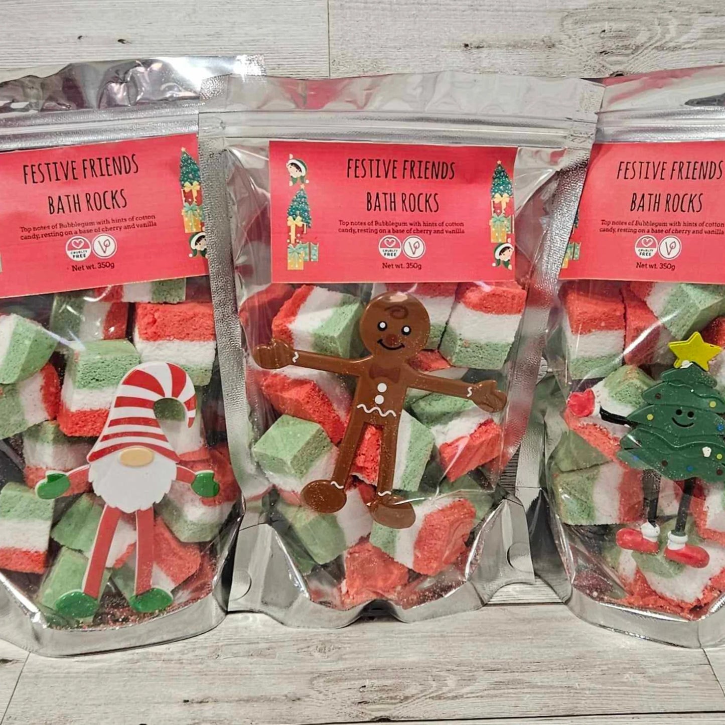 Festive Friends Christmas Bath Rocks