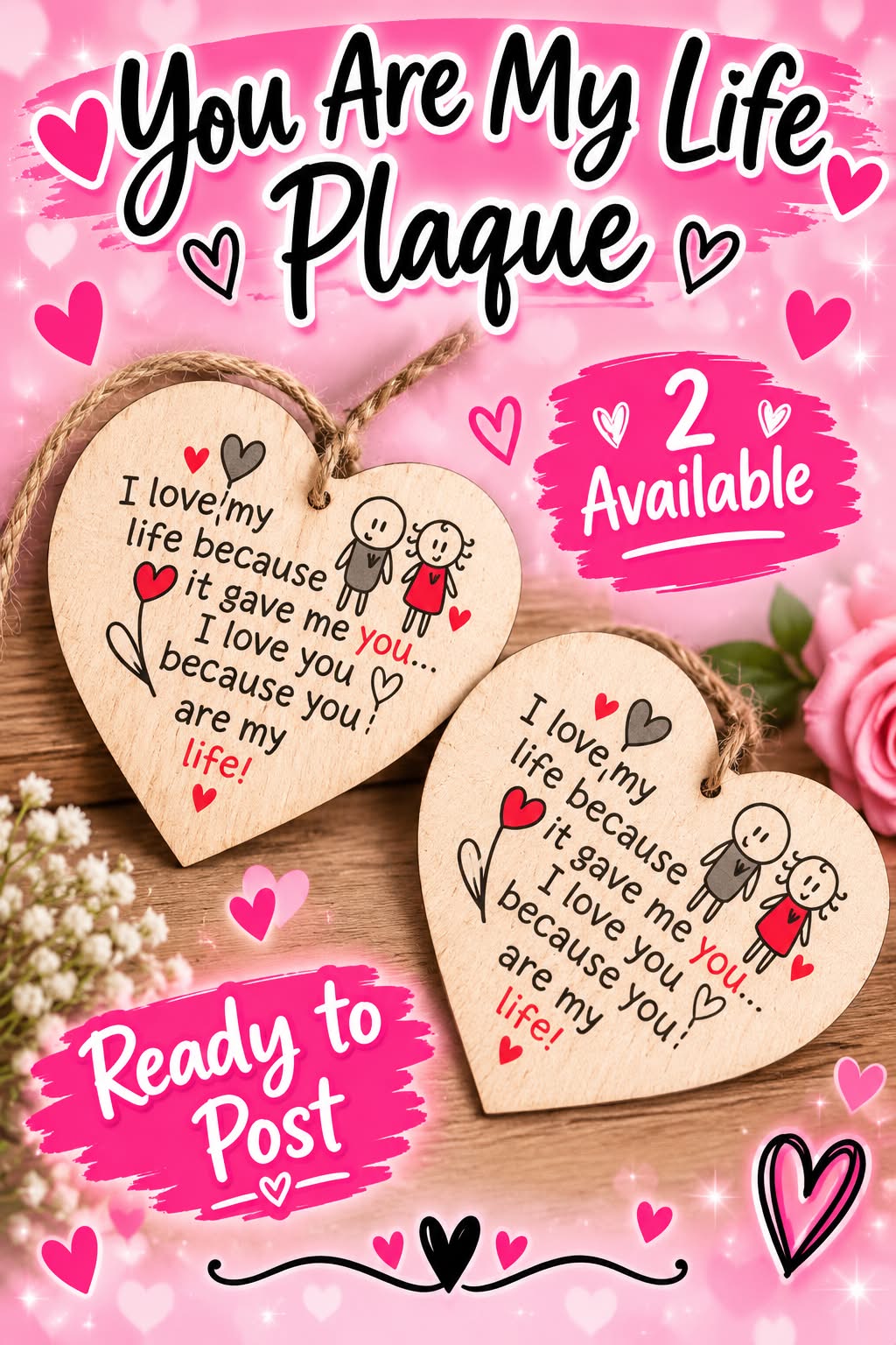 You Are My Life Plaque