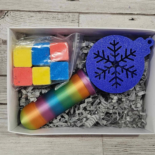 Heat Changing Christmas Bauble Bath Bomb Wand