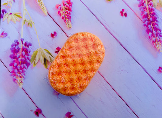 Large Sun Kissed Madarin & Peach Soap Sponge