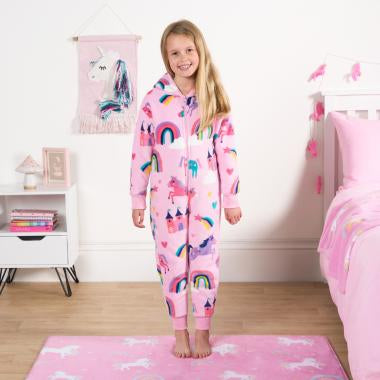 Kids Unicorn & Rainbow Kingdom Print Onesie