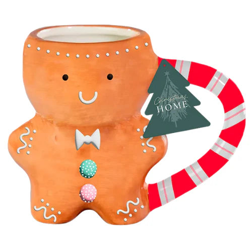 Gingerbread Man Shaped Ceramic Mug