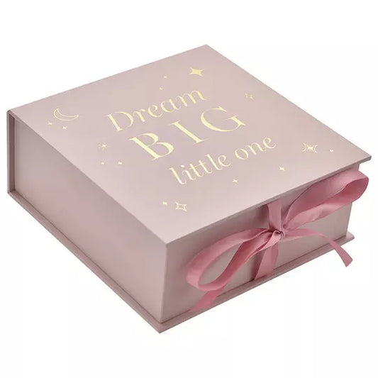 Bambino Dream Big Keepsake Box - Pink
