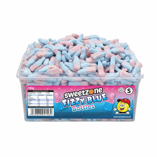 Sweetzone Fizzy Blue Bottles Tub 740g