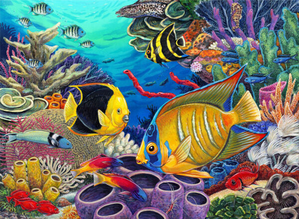 A3 Acrylic Painting By Numbers Kit Caribbean Coral Reef