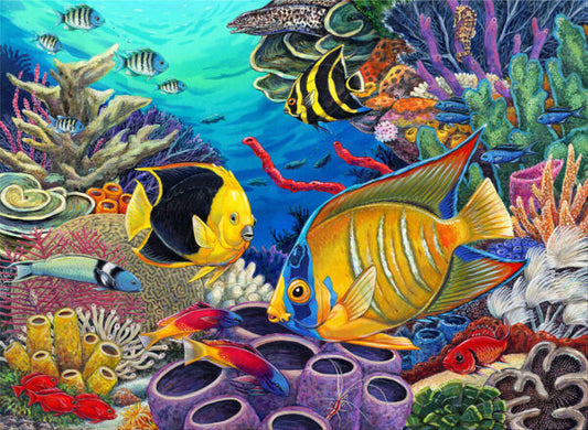 A3 Acrylic Painting By Numbers Kit Caribbean Coral Reef