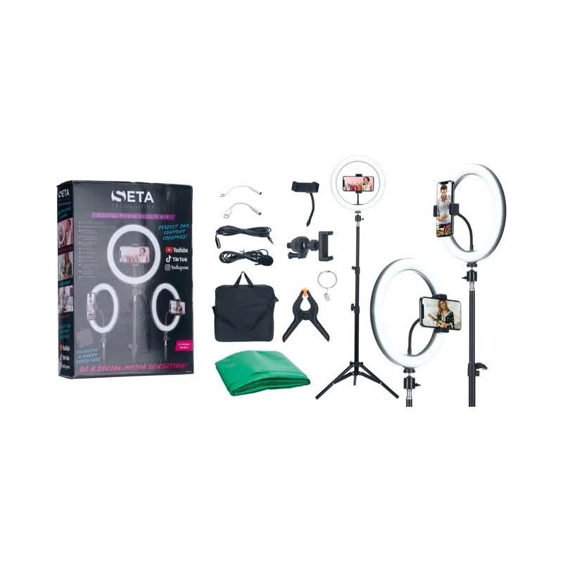 Seta Complete Social Media Studio Kit - with Ring Light