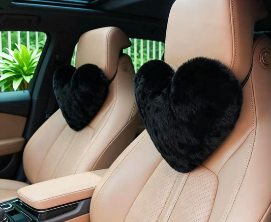 2 Plush Cute Car Neck Pillows