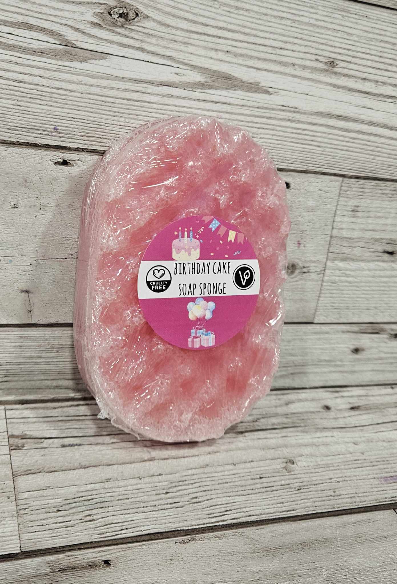 Birthday Cake Exfoliating Soap Sponge