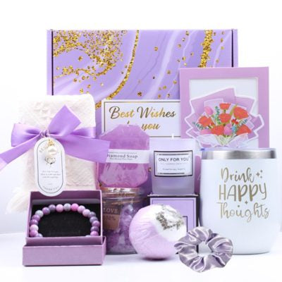 Purple Lavender Special Pamper Gift Boxed Set A