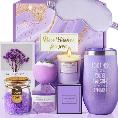 Purple Lavender Special Pamper Gift Boxed Set B