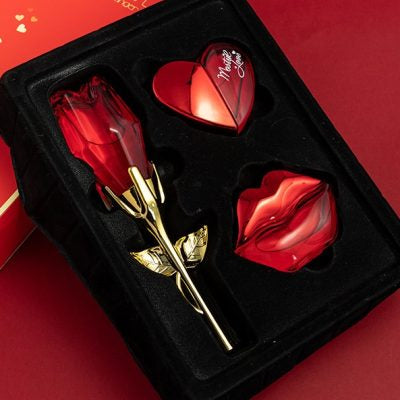 Red Rose, Heart n Lips Perfume Gift Set (30ml x 2 + 50ml)
