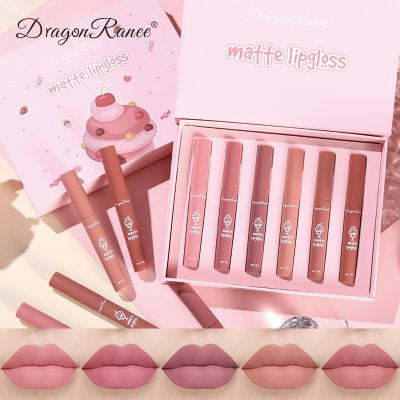 Dragon Ranee Ice Cream Matte Liquid Lipstick 6pcs Set