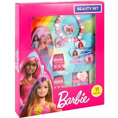 Barbie 11pcs Hair & Jewelry Beauty Set
