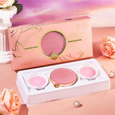 KaQiLi Rose Plant Extract Air Cushion Foundation + 2 x Refill Gift Set