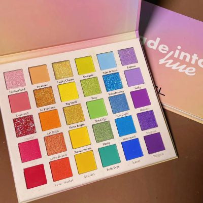 Fade Into Hue 30 Bright Candy Colours Eyeshadow Palette