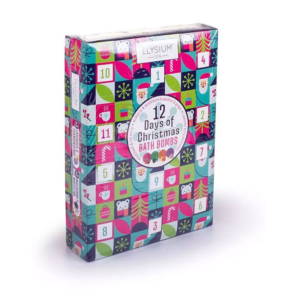 Elysium Spa 12 Days of Christmas Bath Bombs Gift Set