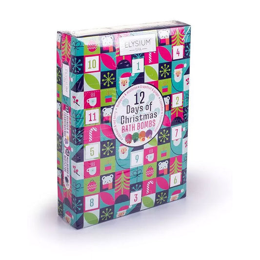 Elysium Spa 12 Days of Christmas Bath Bombs Gift Set