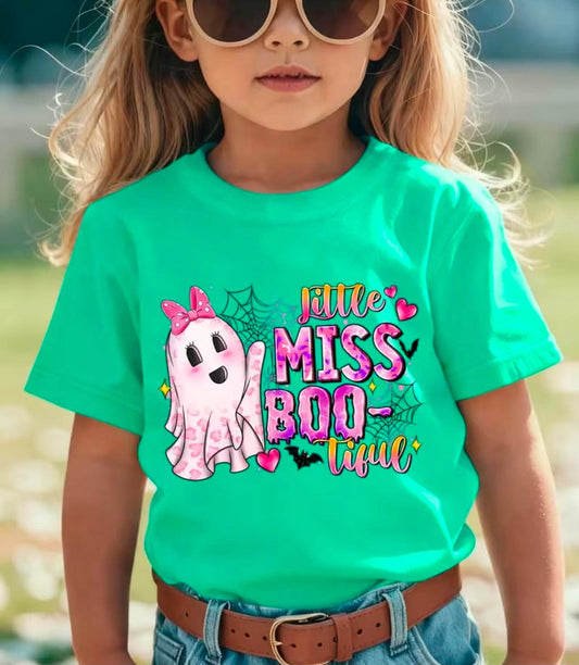 Girls Little Miss Boo-Tiful Bat Top