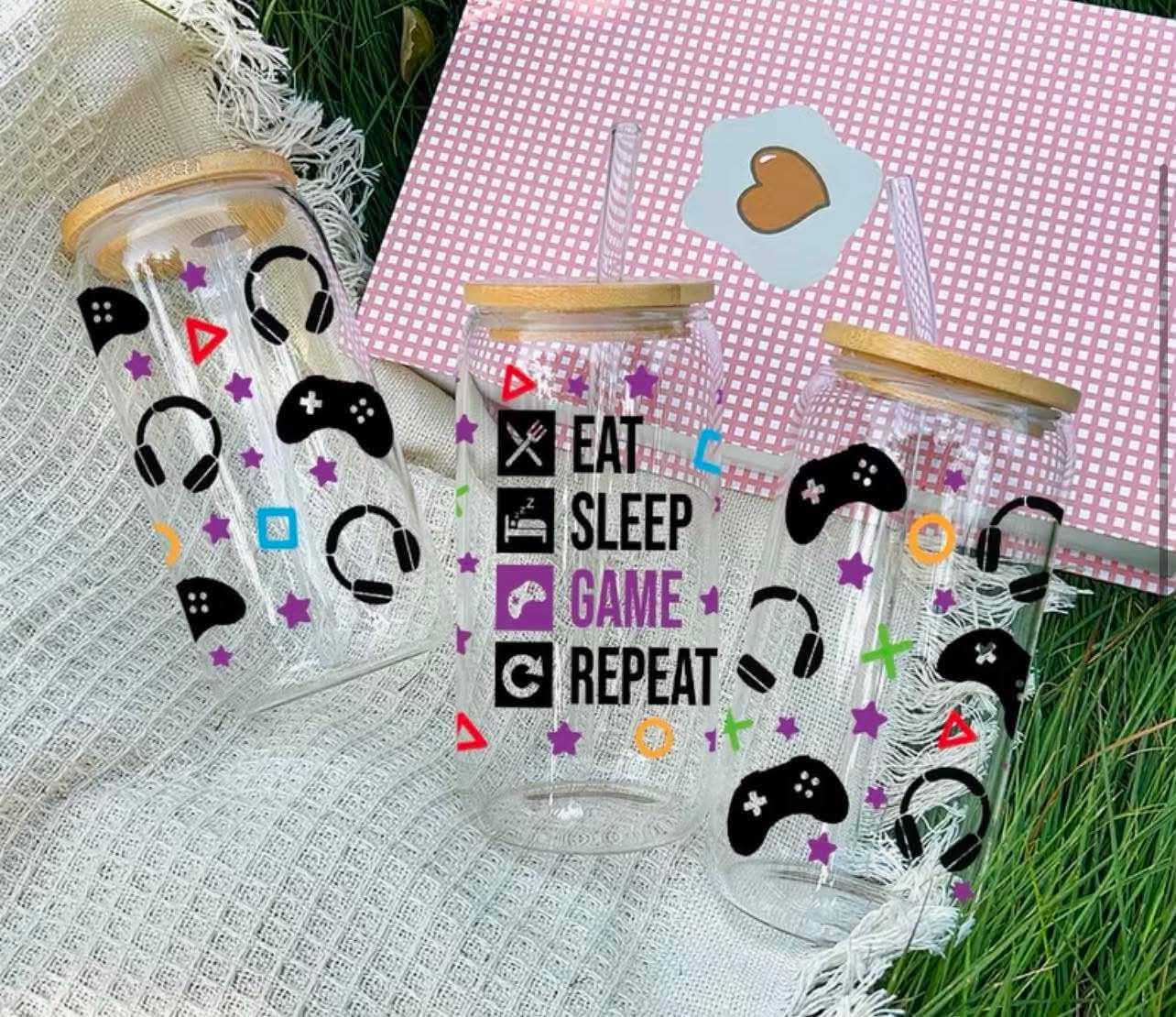 Eat Sleep Game Repeat Libby Glass