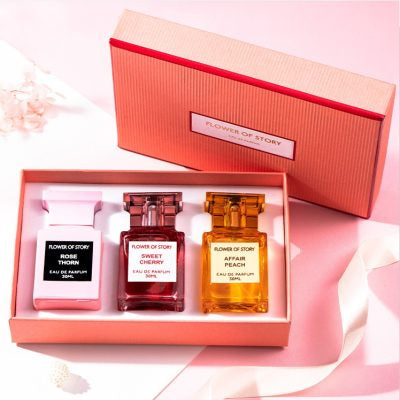 Flower of Story 3pcs Beautiful EDP Perfume Gift Set 30ml x 3