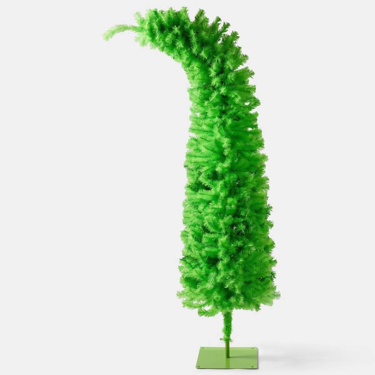 Novelty Tilted Christmas Tree Green 6ft - Pre-Order Dispatched End Of August