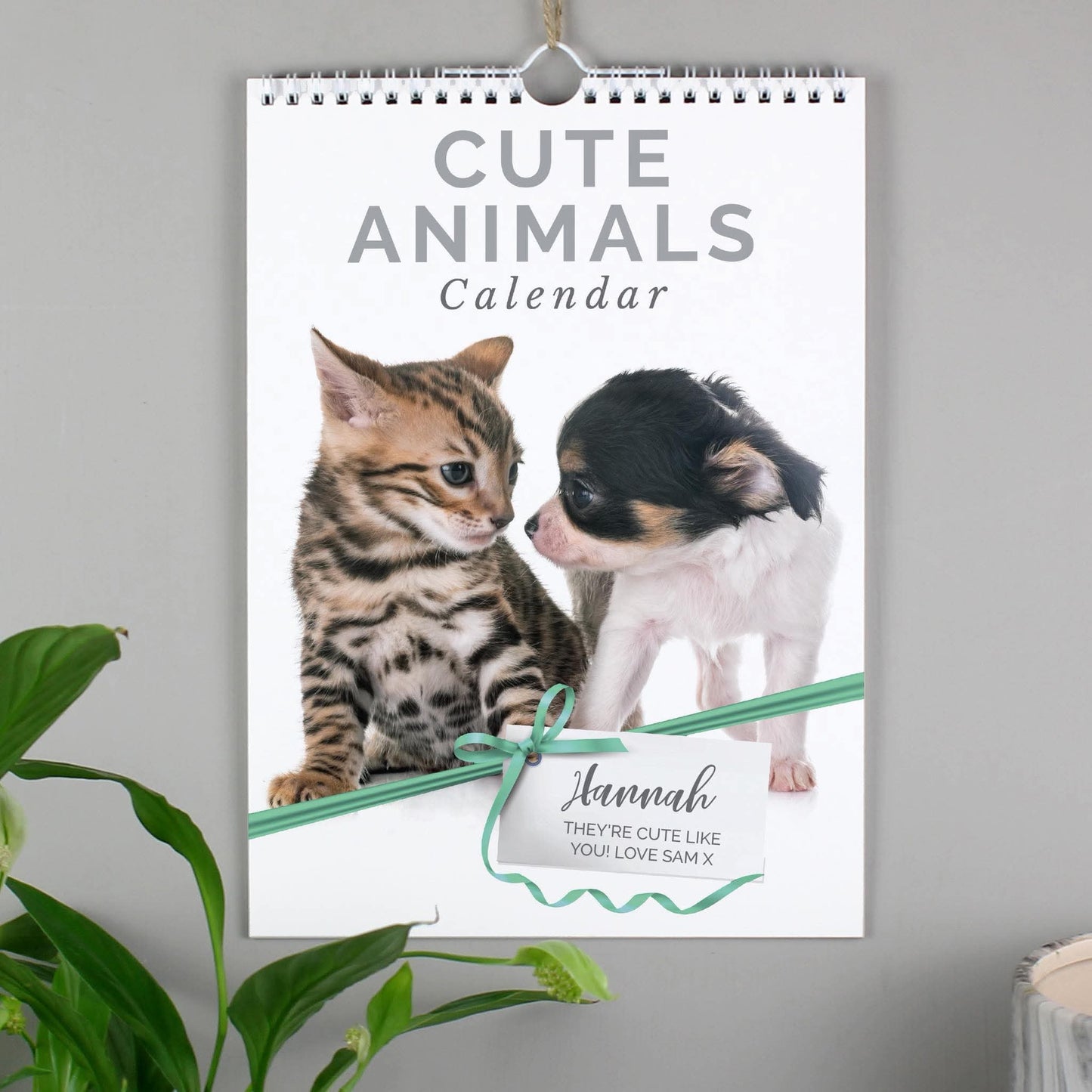 Personalised A4 Cute Animals Calendar 2027