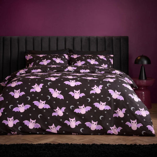 Bat Print Duvet Cover Set