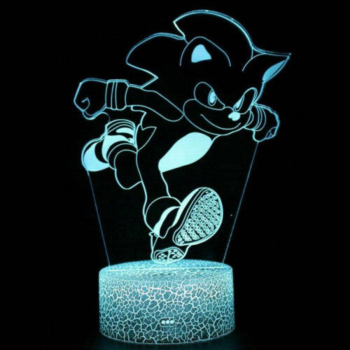 3D SONIC SEGA HEDGEHOG LED Lamp Night Light