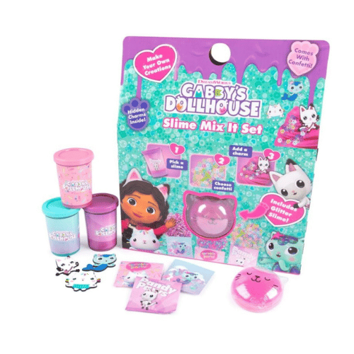 OFFICIAL GABBYS DOLLHOUSE SLIME MIX IT SET