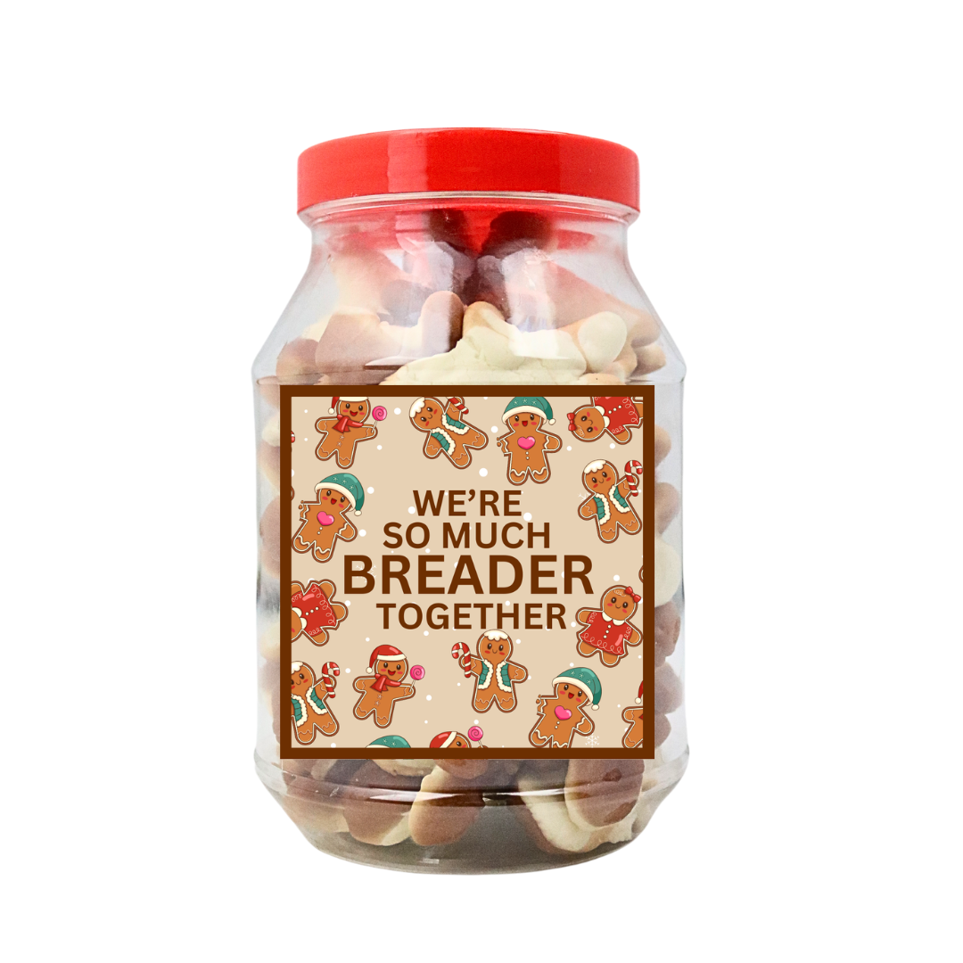 Pun Gift Christmas Jelly Gingerbread Men Jar 350g