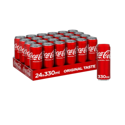 Coca Cola Slimline Cans 24x330ml