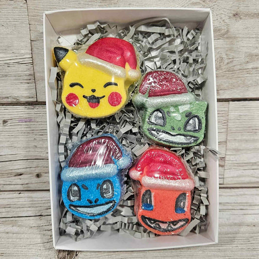 Poke Christmas Minis Bath Bomb Gift Set
