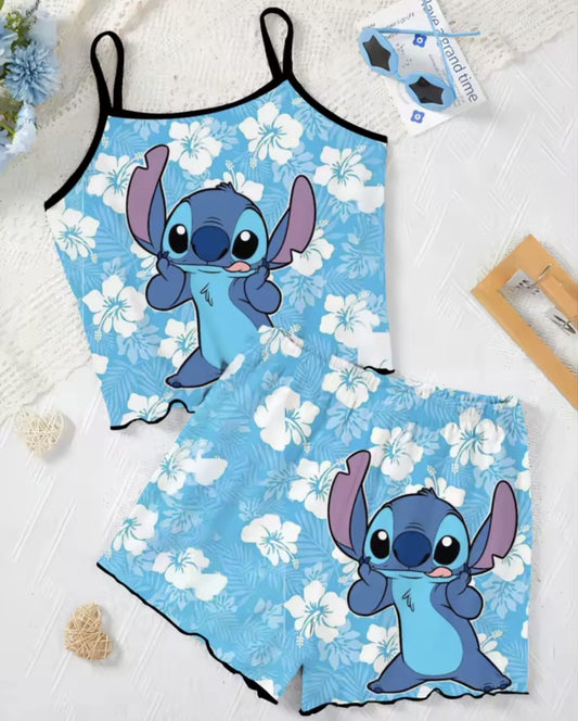 Flower Stitch Short Set Pyjamas