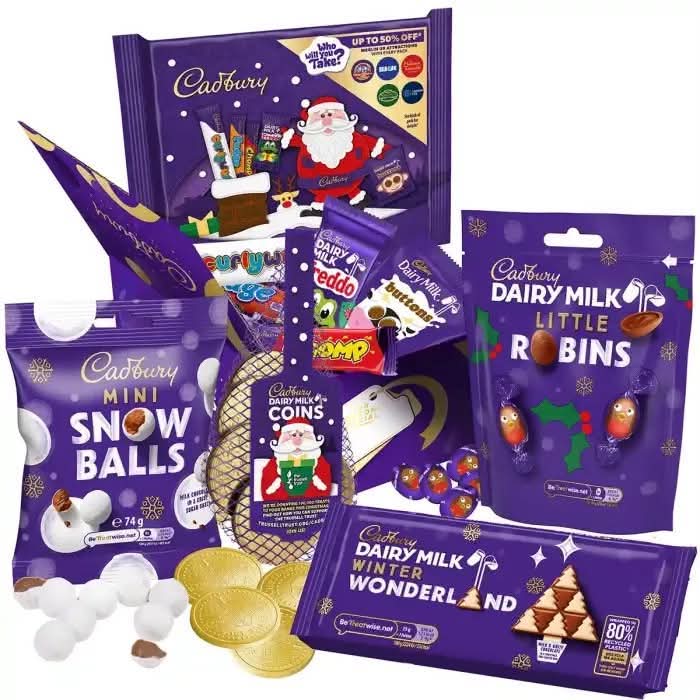 CADBURY MERRY CHRISTMAS CHOCOLATE GIFT BOX